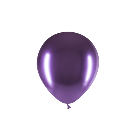 12 inch Brilliant round latex balloons in Purple.