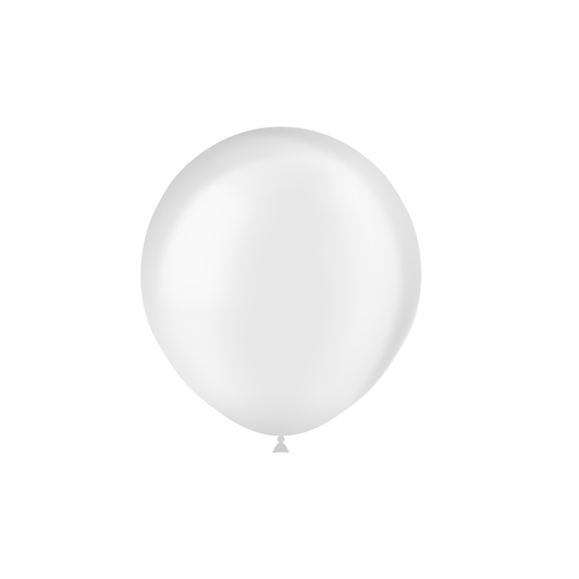 18 inch round latex balloons in Standard Transparent.