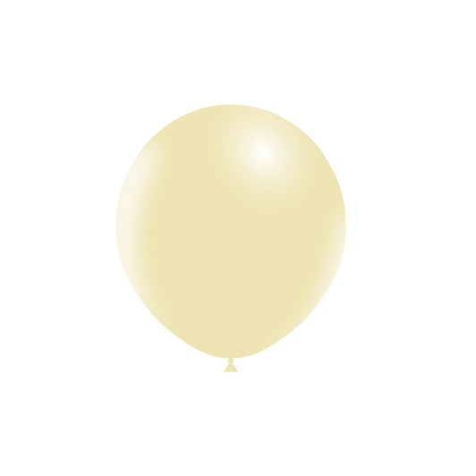 18 inch round latex balloons in Standard Ivory.