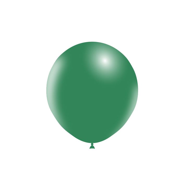 Round Latex Balloon Standard Forest Green 18 inch - 25 pack