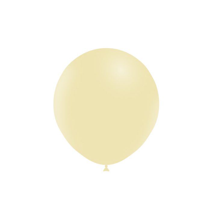 Round Latex Balloon Matte Yellow 18 inch - 25 pack
