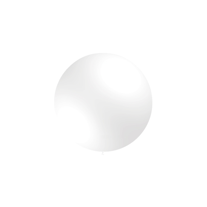 Round Latex Balloon Standard White 23 inch - 10 pack