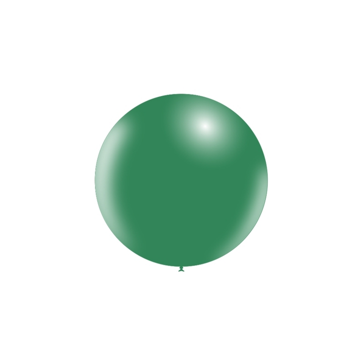 Round Latex Balloon Standard Forest Green 23 inch - 10 pack