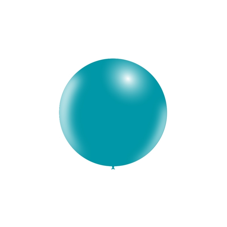Round Latex Balloon Standard Turquoise 23 inch - 1 pack