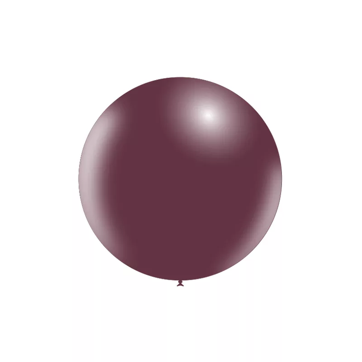 Round Latex Balloon Standard Burgundy 23 inch - 10 pack