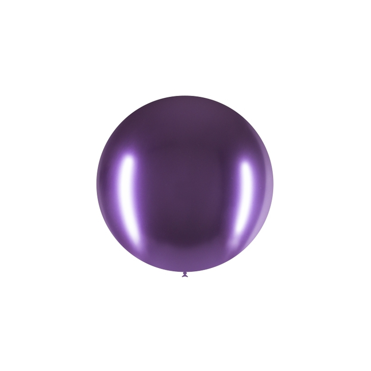Round Latex Balloon Brilliant Purple 23 inch - 1 pack