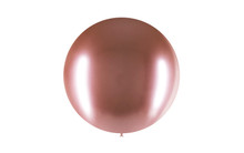 Round Latex Balloons Brilliant Rose Gold 23 inch – 5 pack