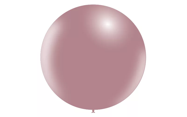 Round Latex Balloon Vintage Pink 23 inch - 1 pack