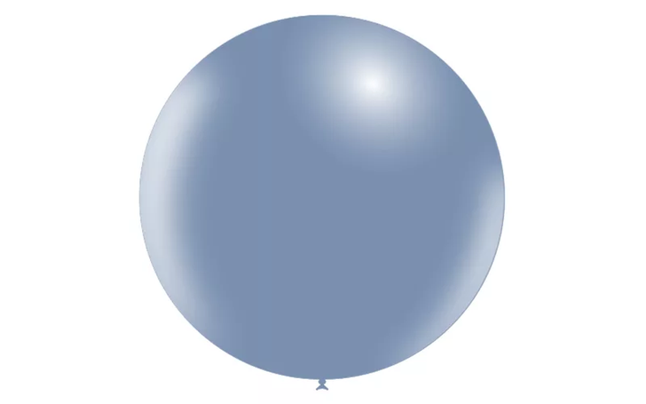 Round Latex Balloon Vintage Blue 23 inch - 1 pack