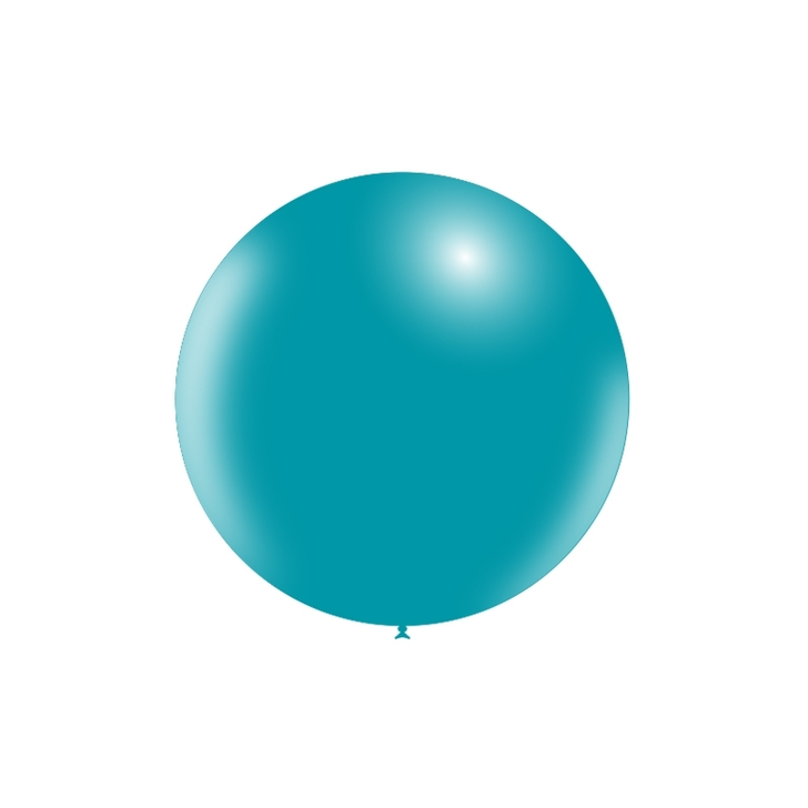 Round Latex Balloon Standard Turquoise 36 inch - 1 pack