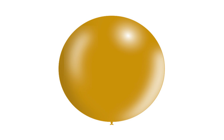 Round Latex Balloon Metallic Gold 36 inch - 1 pack