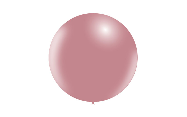 Round Latex Balloon Vintage Pink 36 inch - 1 pack