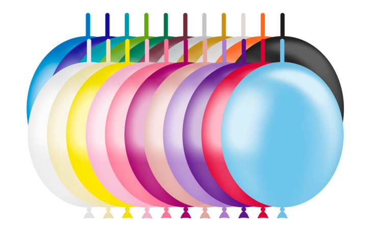 Decolink Latex Balloon Standard Assorted 12 inch - 50 pack