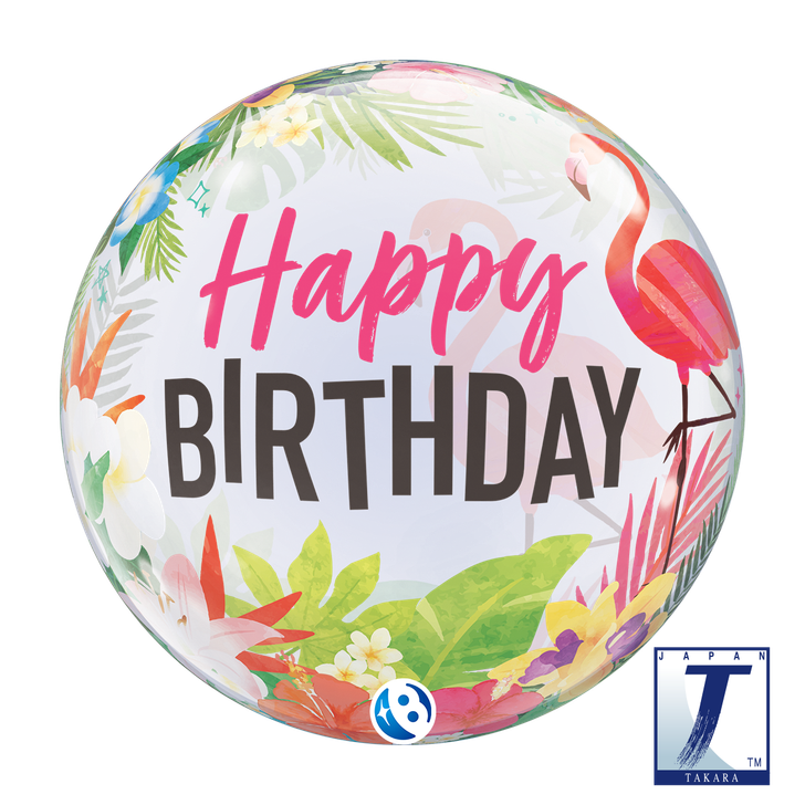 Single Bubble.Tropical Birthday Party -22inch/50cm