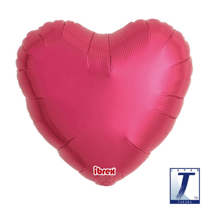 Foil Balloon Heart Metallic Red - 1 pack
