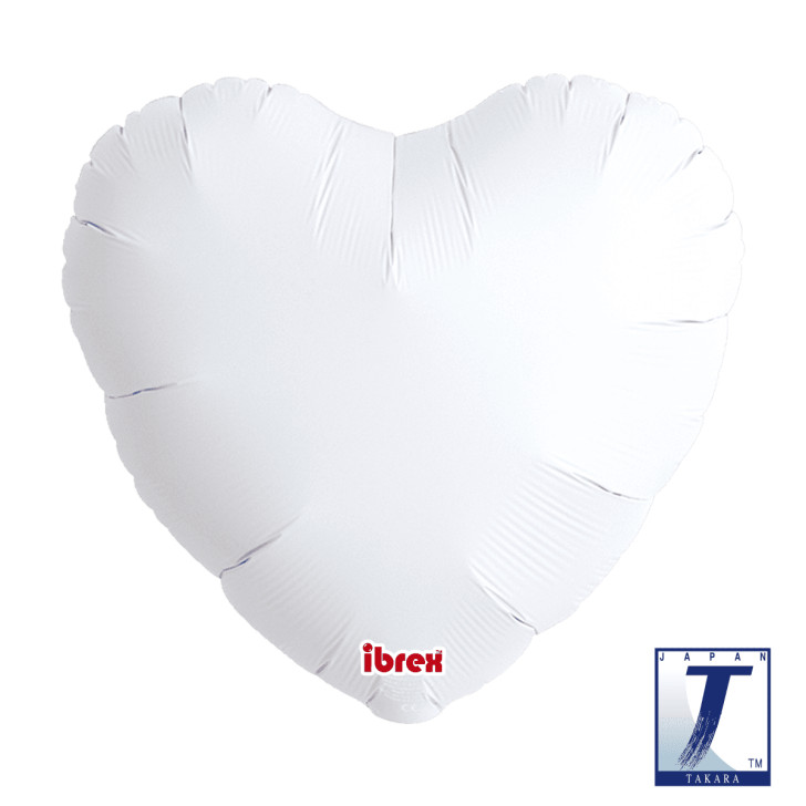 Foil Balloon Heart White - 1 pack