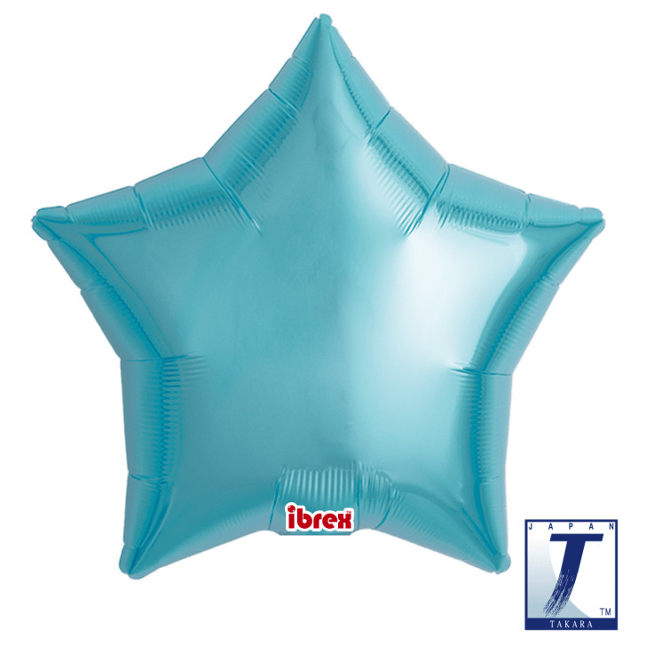 Foil Balloon Star Metallic Light Blue 19 inch - 1 pack