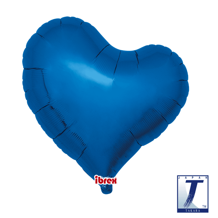 Foil Balloon Sweet Heart Metallic Blue 18 inch - 1 pack