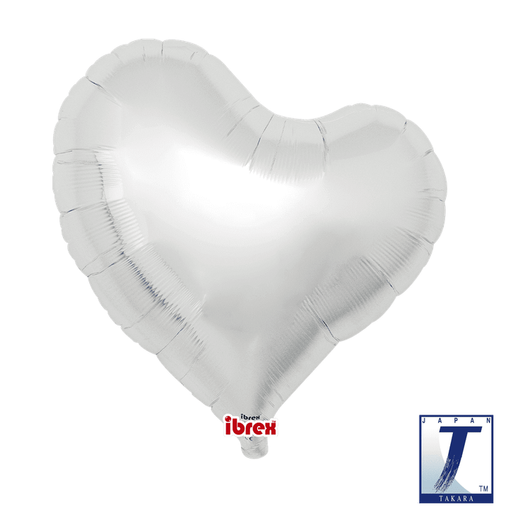 Foil Balloon Sweet Heart Metallic Silver 18 inch - 1 pack
