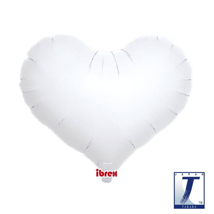 Foil Balloon Jelly Heart White - 1 pack