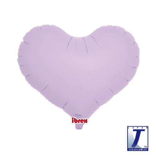 Foil Balloon Jelly Heart Pastel Lavender 14 inch - 1 pack