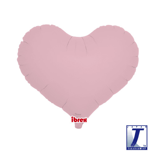Foil Balloon Jelly Heart Pastel Pink 14 inch - 1 pack