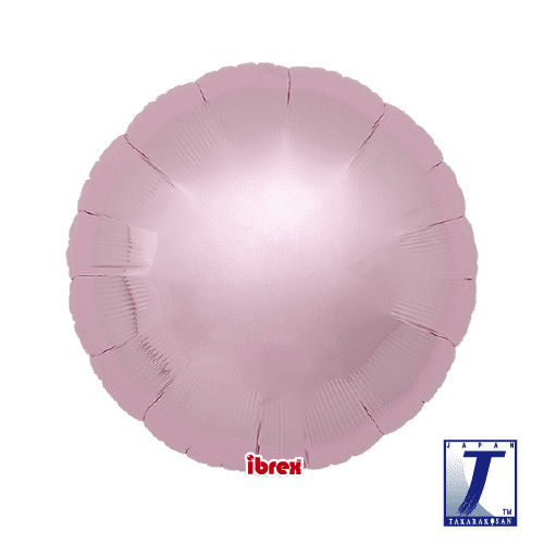 Foil Balloon Round Metallic Light Pink - 5 pack