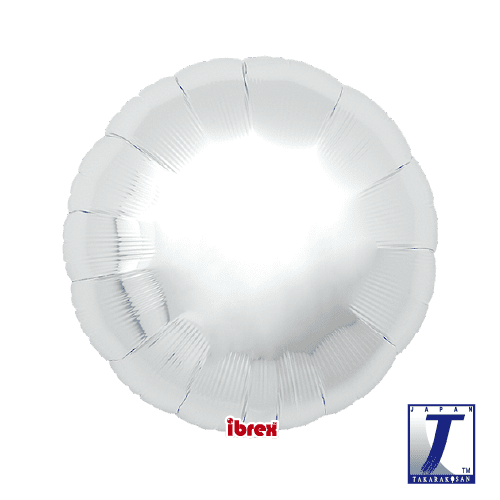 Foil Balloon Round Silver - 5 pack