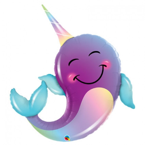 Foil Balloon Shape Party Narwhal 40 inch - 1 pack