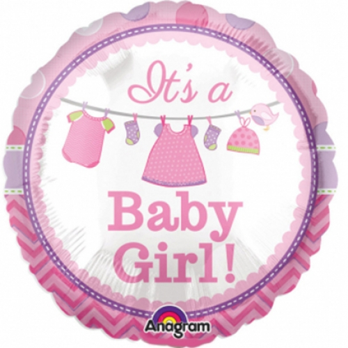 Foil Balloon MiniFoil Baby Shower Love Girl 9 inch - 1 pack