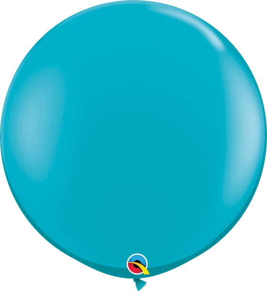 Round Latex Balloon Fashion Tropical Teal 36 inch - 2 pack