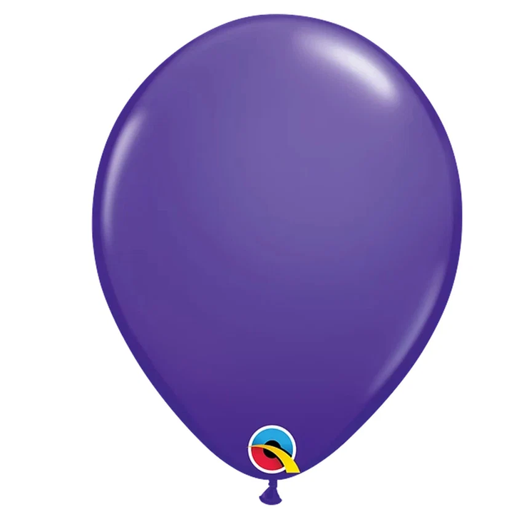 Round Latex Balloon Fashion Purple Violet 11 inch - 100 pack