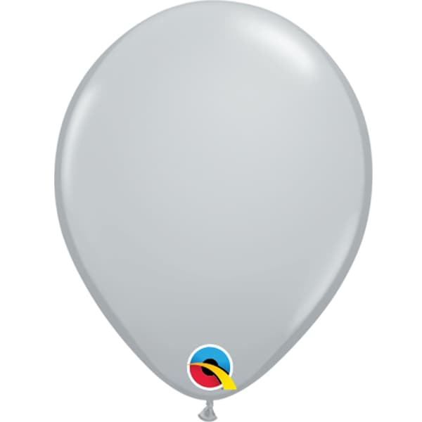 Round Latex Balloon Fashion Grey 5 inch - 100 pack