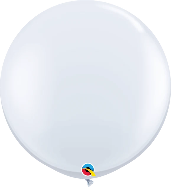 Round Latex Balloon Jewel Diamond Clear 36 inch - 2 pack