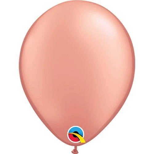 Round Latex Balloons Metallic Rose Gold 5 inch – 100 pack