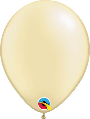 Round Latex Balloon Pastel Pearl Ivory 11 inch - 100 pack