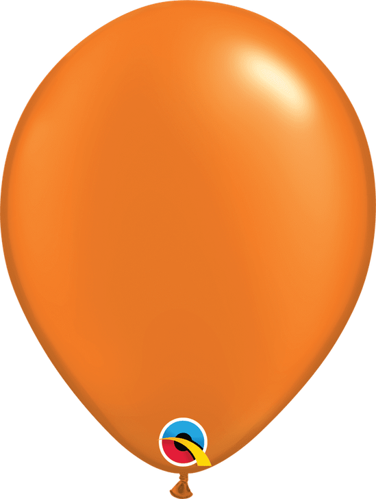 Round Latex Balloon Pastel Pearl Mandarin Orange 5 inch - 100 pack
