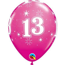 Round Printed Latex Balloon Sparkle 13 Wild Berry 11 inch - 25 pack