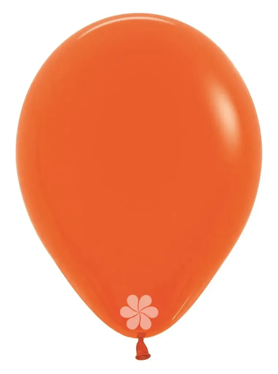 Round Latex Balloon Fashion Orange 5 inch - 50 pack