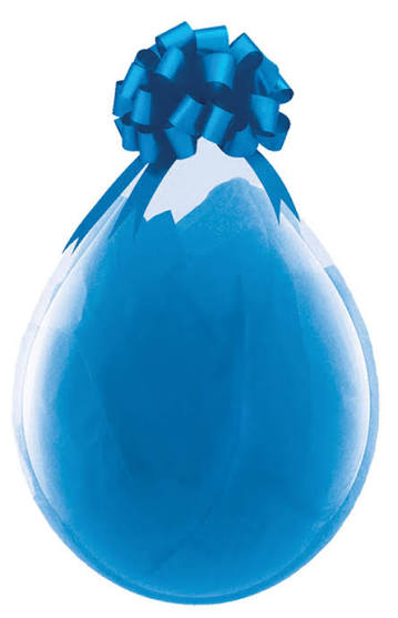 Stuffing Latex Balloon Crystal Clear 18 inch - 25 pack