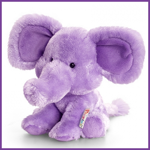 Pippins Elephant Plush Toy Purple 14 cm – 1 piece