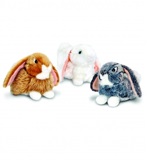 Lying Rabbit Plush Toys Assorted 25 cm – 3 pack
