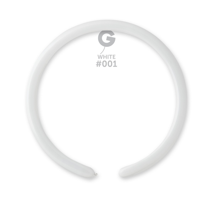 Modelling Latex Balloon 160 Standard White - 100 pack