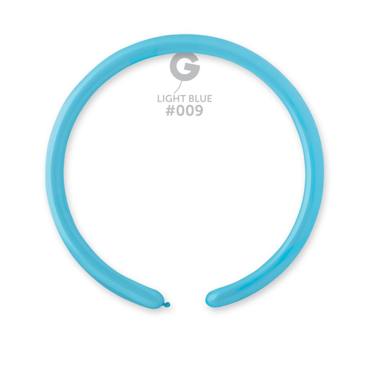 Modelling Latex Balloon 160 Standard Light Blue - 100 pack