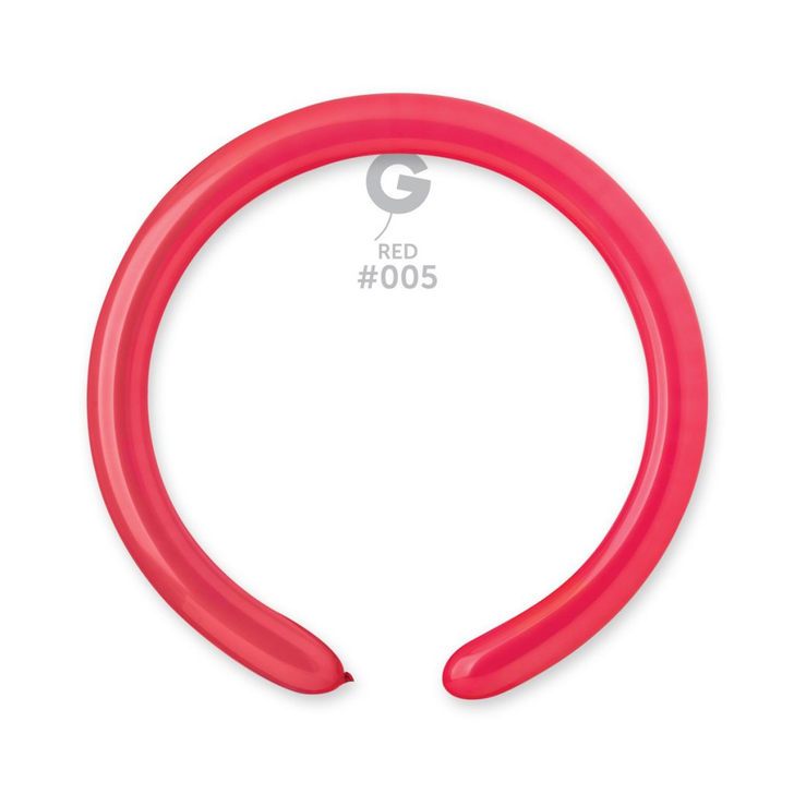 Modelling Latex Balloon 260 Standard Raspberry Red - 100 pack