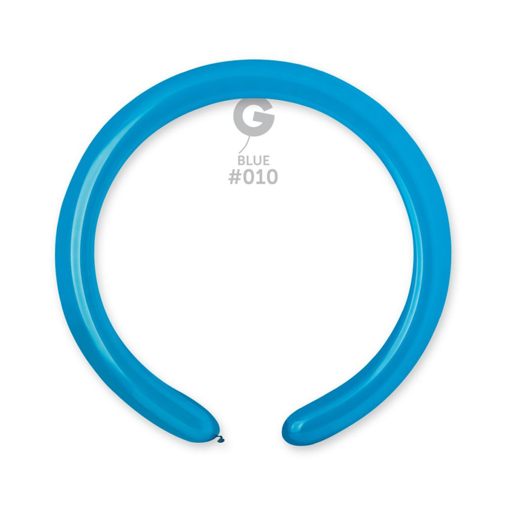 Modelling Latex Balloon 260 Standard Blue - 100 pack