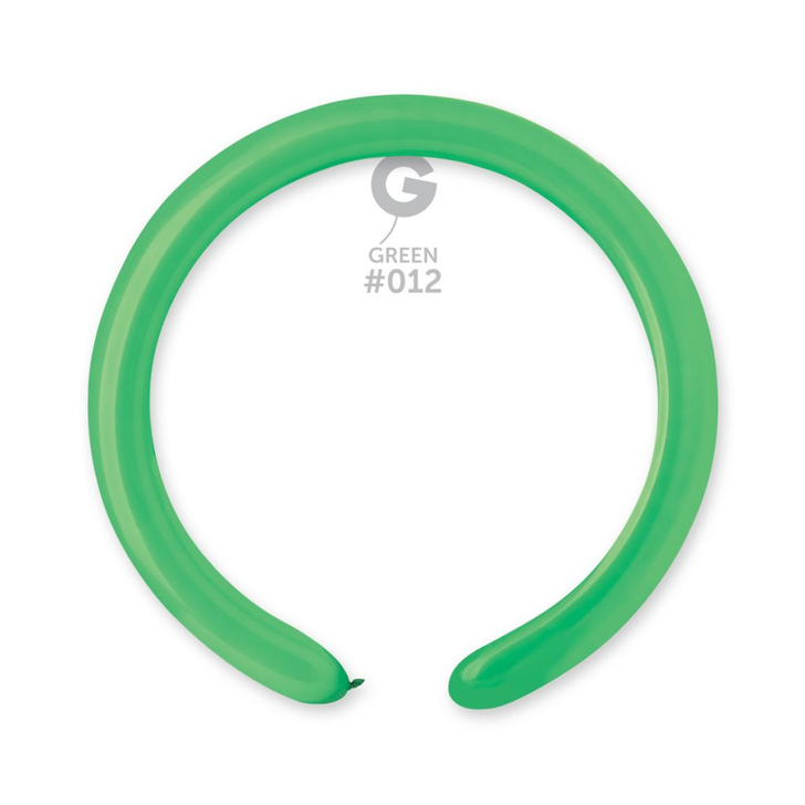 Modelling Latex Balloon 260 Standard Green - 100 pack