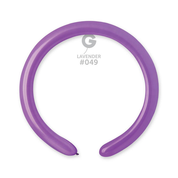 Modelling Latex Balloon 260 Standard Lavender - 100 pack