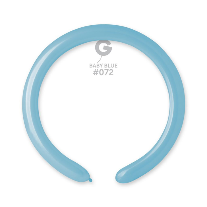Modelling Latex Balloon 260 Standard Baby Blue - 100 pack