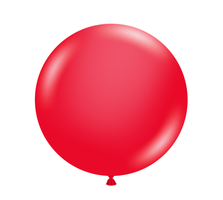Round Latex Balloon Standard Red 24 inch - 5 pack